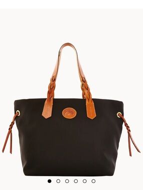 Dooney & Bourke Black Nylon Shopper Tote